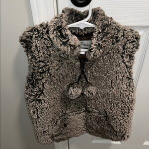 American Widgeon Cozy Faux Fur Kids Vest Size 7